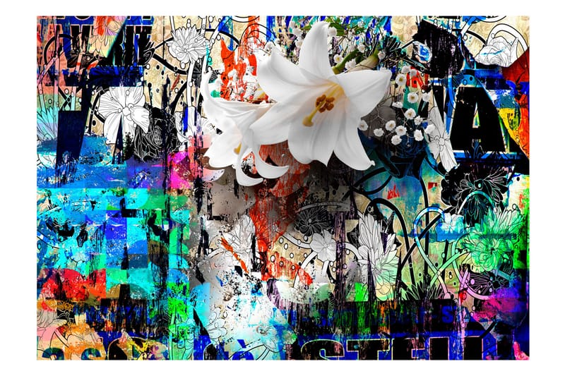 Fototapet Urban Lily 350x245 - Artgeist sp. z o. o. - Inredning - Väggdekor - Tapet & tapettillbehör - Fototapet