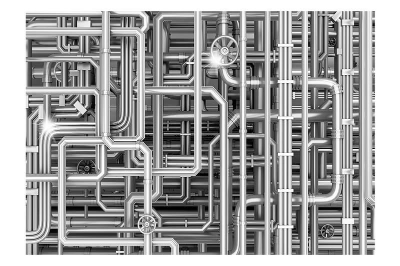 Fototapet Urban Maze 300x210 - Artgeist sp. z o. o. - Inredning - Väggdekor - Tapet & tapettillbehör - Fototapet