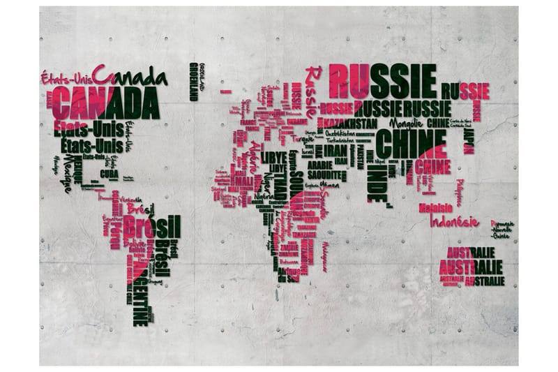 Fototapet Värld Av Resor 250x193 - Artgeist sp. z o. o. - Inredning - Väggdekor - Tapet & tapettillbehör - Fototapet