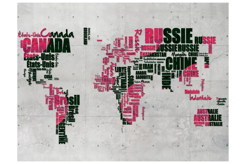 Fototapet Värld Av Resor 350x270 - Artgeist sp. z o. o. - Inredning - Väggdekor - Tapet & tapettillbehör - Fototapet