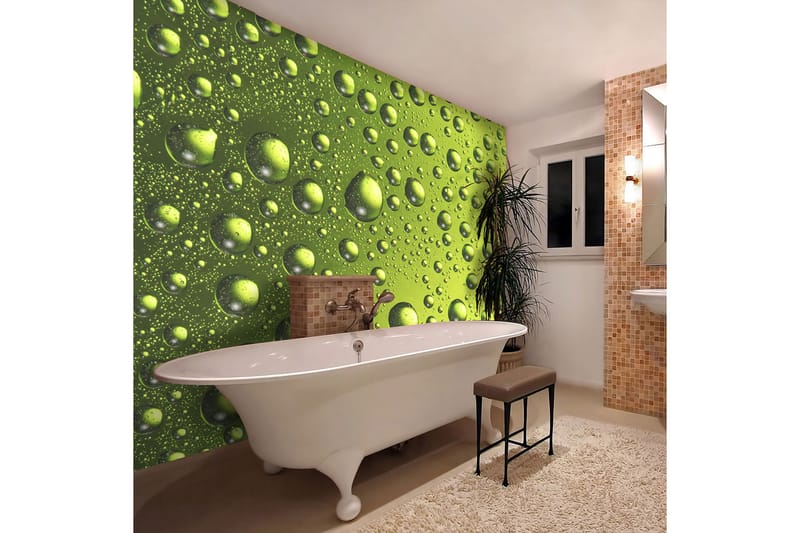 Fototapet Vatten Droppar På Flaska Öl 200x154 - Artgeist sp. z o. o. - Inredning - Väggdekor - Tapet & tapettillbehör - Fototapet