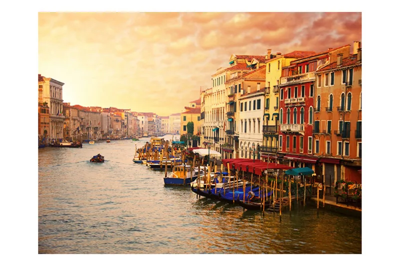 Fototapet Venedig Den Färgglada Staden På Vattnet 400x309 - Artgeist sp. z o. o. - Inredning - Väggdekor - Tapet & tapettillbehör - Fototapet