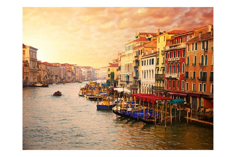 Fototapet Venedig Den Färgglada Staden På Vattnet 250x193 - Artgeist sp. z o. o. - Inredning - Väggdekor - Tapet & tapettillbehör - Fototapet