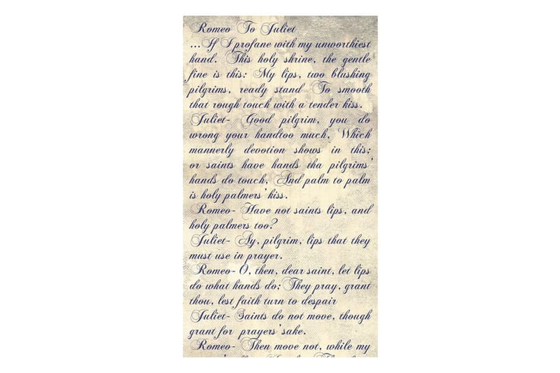 Fototapet Verses Of Love Romeo & Juliet 50x1000 - Artgeist sp. z o. o. - Inredning - Väggdekor - Tapet & tapettillbehör - Fototapet