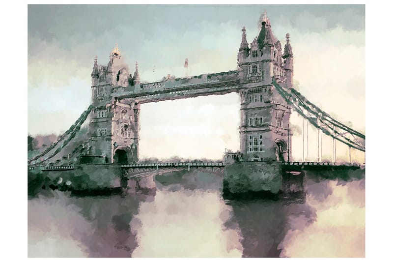Fototapet Victorian Tower Bridge 350x270 - Artgeist sp. z o. o. - Inredning - Väggdekor - Tapet & tapettillbehör - Fototapet