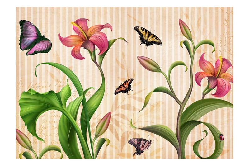 Fototapet Vintage Spring 200x140 - Artgeist sp. z o. o. - Inredning - Väggdekor - Tapet & tapettillbehör - Fototapet