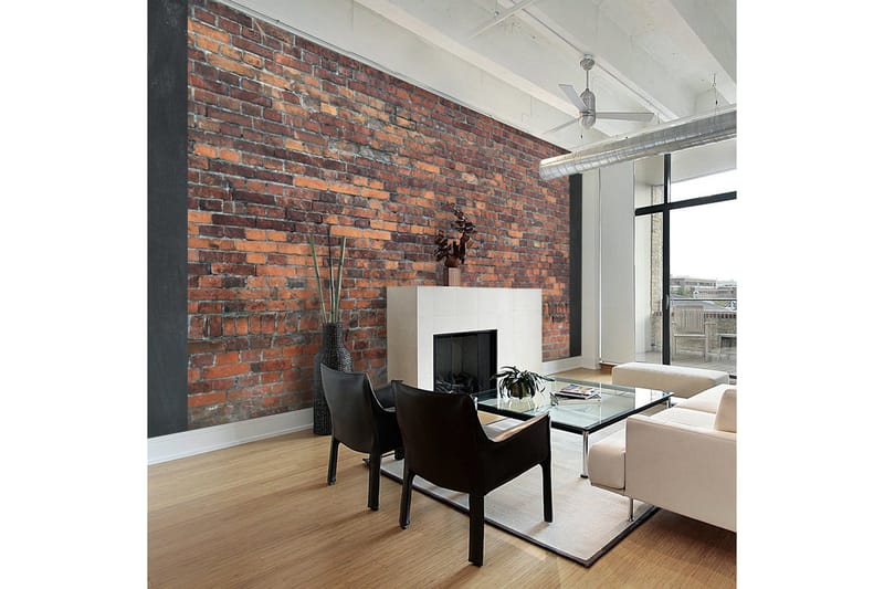 Fototapet Vintage Wall Red Brick 200x140, Artgeist sp. z o. o.
