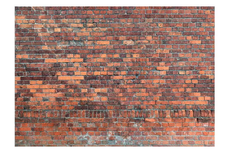 Fototapet Vintage Wall Red Brick 200x140 - Artgeist sp. z o. o. - Inredning - Väggdekor - Tapet & tapettillbehör - Fototapet