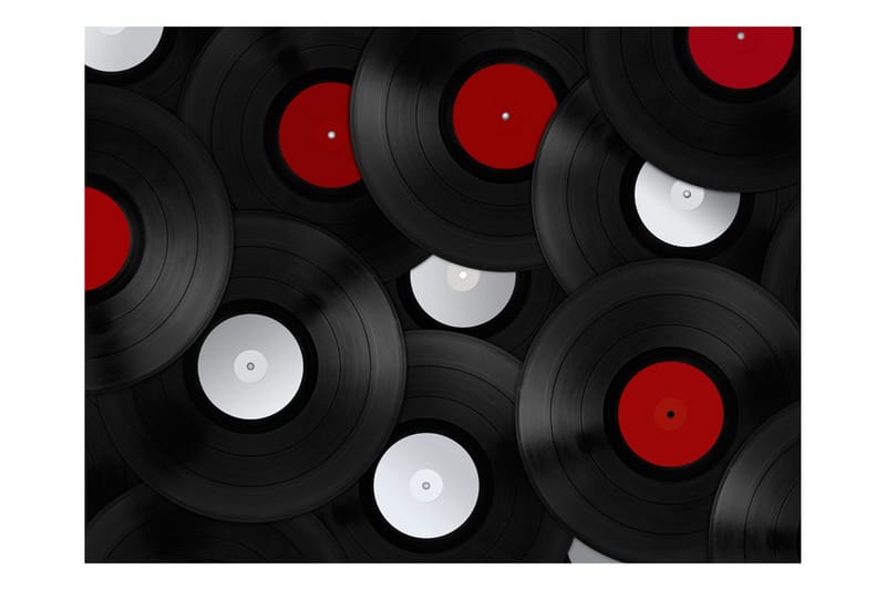 Fototapet Vinyler Retro 300x231 - Artgeist sp. z o. o. - Inredning - Väggdekor - Tapet & tapettillbehör - Fototapet