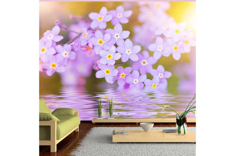 Fototapet Violet Petals In Bloom 300x210 - Artgeist sp. z o. o. - Inredning - Väggdekor - Tapet & tapettillbehör - Fototapet