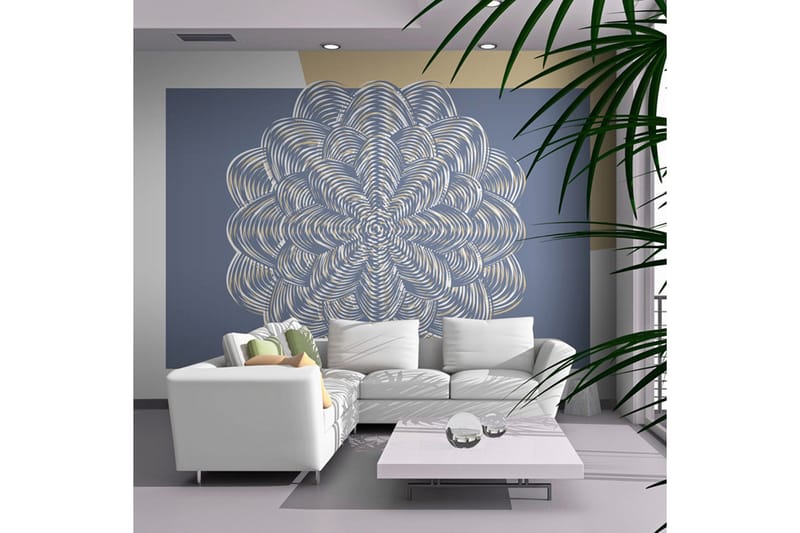 Fototapet Vit Prydnad 400x309 - Artgeist sp. z o. o. - Inredning - Väggdekor - Tapet & tapettillbehör - Fototapet