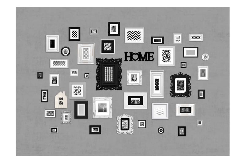Fototapet Wall Full Of Frames 400x280 - Artgeist sp. z o. o. - Inredning - Väggdekor - Tapet & tapettillbehör - Fototapet