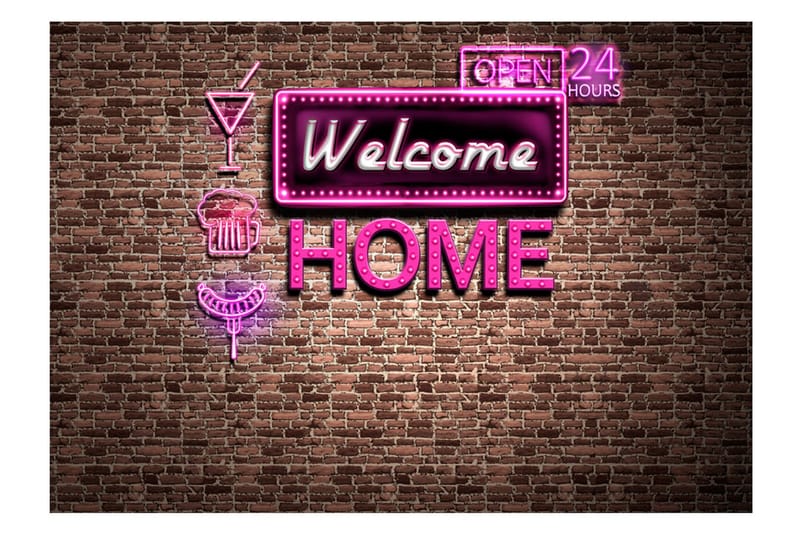 Fototapet Welcome Home 300x210 - Artgeist sp. z o. o. - Inredning - Väggdekor - Tapet & tapettillbehör - Fototapet