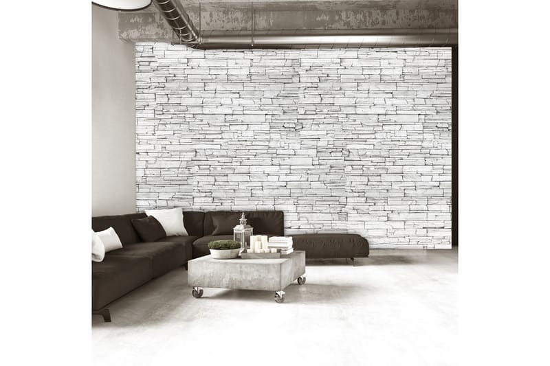 Fototapet White Brick 150x105 - Artgeist sp. z o. o. - Inredning - Väggdekor - Tapet & tapettillbehör - Fototapet