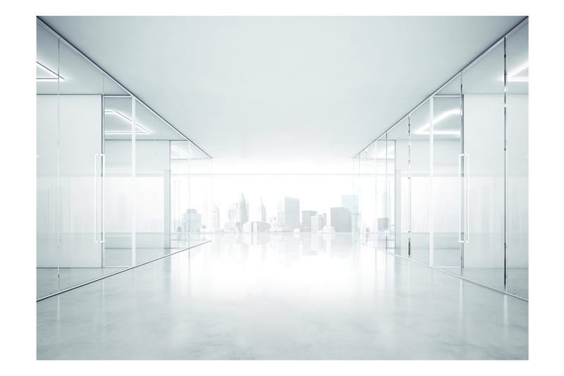 Fototapet White City 300x210 - Artgeist sp. z o. o. - Inredning - Väggdekor - Tapet & tapettillbehör - Fototapet