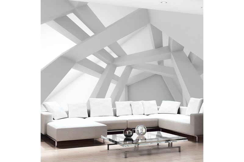 Fototapet White Construction 150x105 - Artgeist sp. z o. o. - Inredning - Väggdekor - Tapet & tapettillbehör - Fototapet