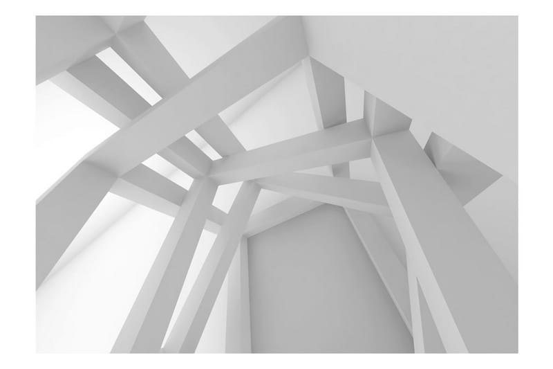 Fototapet White Construction 250x175 - Artgeist sp. z o. o. - Inredning - Väggdekor - Tapet & tapettillbehör - Fototapet