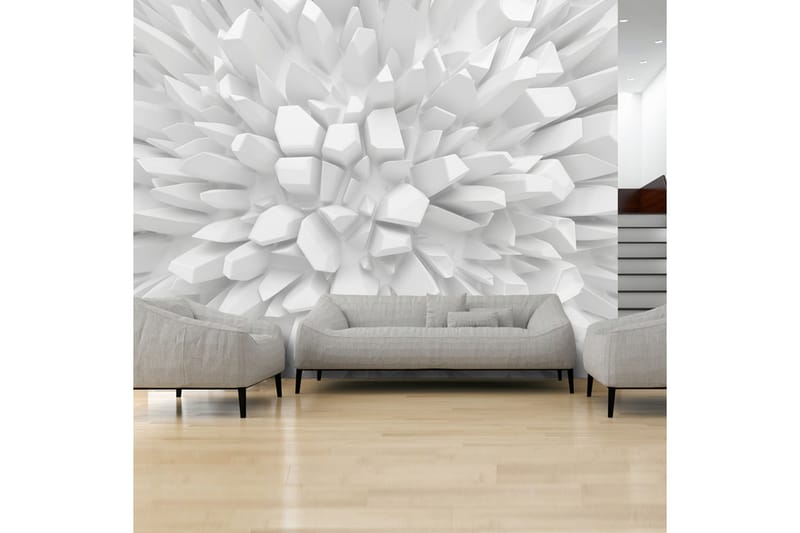 Fototapet White Dahlia 400x280 - Artgeist sp. z o. o. - Inredning - Väggdekor - Tapet & tapettillbehör - Fototapet