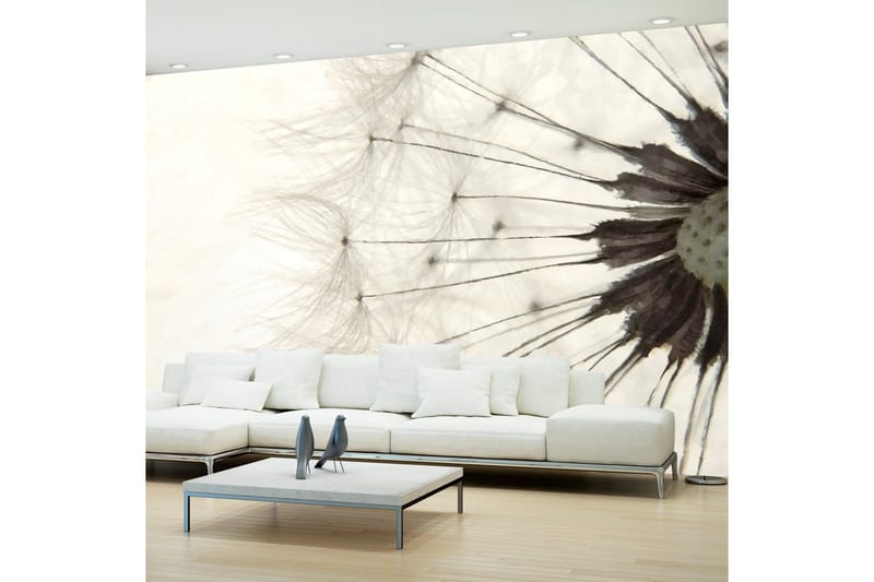 Fototapet White Dandelion 300x210, Artgeist sp. z o. o.