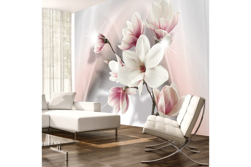 Fototapet White Magnolias 100x70 - Artgeist sp. z o. o. - Inredning - Väggdekor - Tapet & tapettillbehör - Fototapet