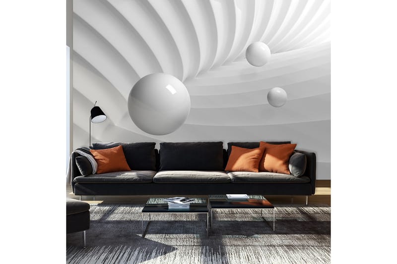Fototapet White Symmetry 250x175 - Artgeist sp. z o. o. - Inredning - Väggdekor - Tapet & tapettillbehör - Fototapet