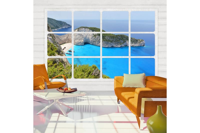 Fototapet Window On The World 300x210 - Artgeist sp. z o. o. - Inredning - Väggdekor - Tapet & tapettillbehör - Fototapet
