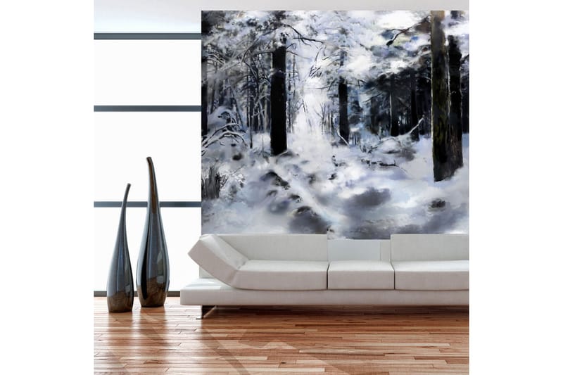 Fototapet Winter Forest 200x154 - Artgeist sp. z o. o. - Inredning - Väggdekor - Tapet & tapettillbehör - Fototapet
