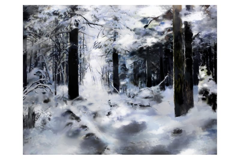 Fototapet Winter Forest 200x154 - Artgeist sp. z o. o. - Inredning - Väggdekor - Tapet & tapettillbehör - Fototapet