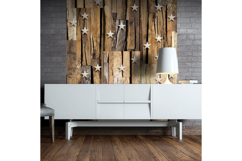 Fototapet Wooden Constellation 50x1000 - Artgeist sp. z o. o. - Inredning - Väggdekor - Tapet & tapettillbehör - Fototapet