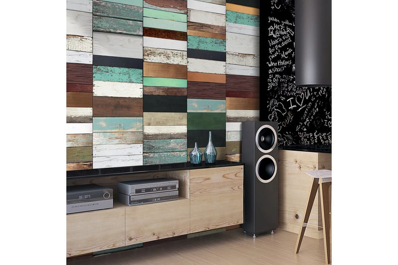 Fototapet Wooden Structure 50x1000, Artgeist sp. z o. o.