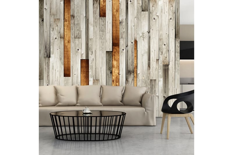 Fototapet Wooden Theme 250x175 - Artgeist sp. z o. o. - Inredning - Väggdekor - Tapet & tapettillbehör - Fototapet