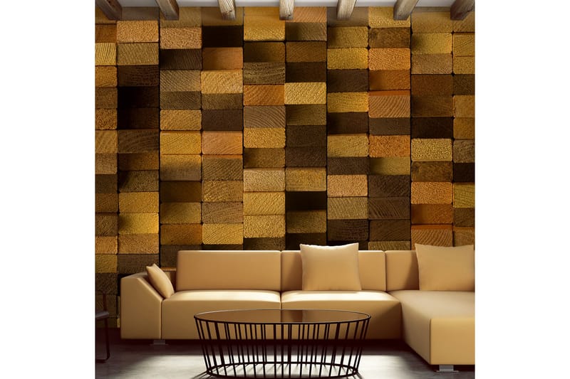 Fototapet Wooden Wall 50x1000 - Artgeist sp. z o. o. - Inredning - Väggdekor - Tapet & tapettillbehör - Fototapet