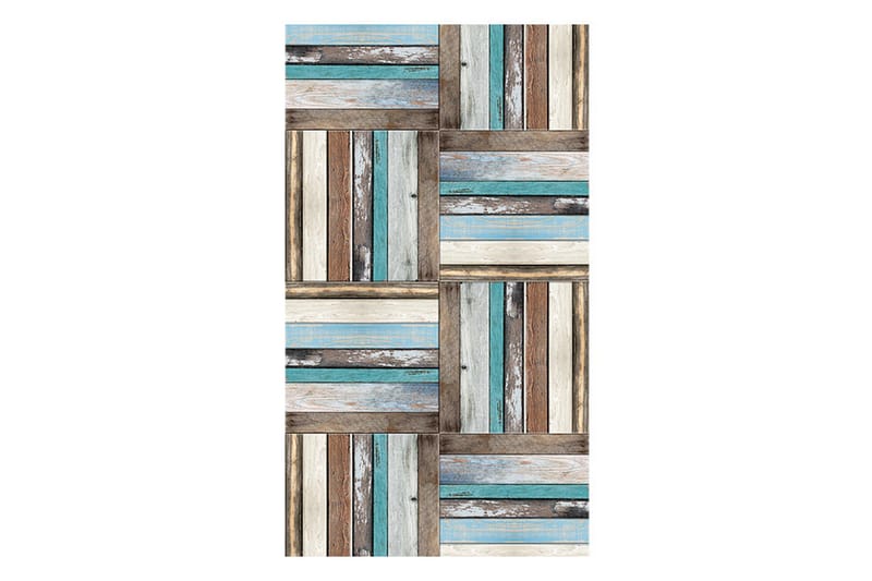 Fototapet Wooden Weave Of Colors 50x1000 - Artgeist sp. z o. o. - Inredning - Väggdekor - Tapet & tapettillbehör - Fototapet