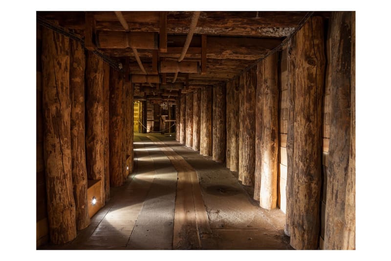 Fototapet Wooden Passage 200x154 - Artgeist sp. z o. o. - Inredning - Väggdekor - Tapet & tapettillbehör - Fototapet