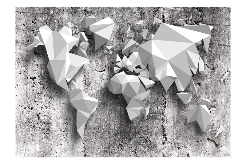 Fototapet World Map Origami 400x280, Artgeist sp. z o. o.
