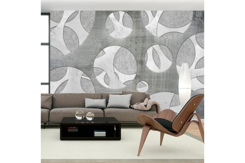 Fototapet Woven Of Grays 350x245 - Artgeist sp. z o. o. - Inredning - Väggdekor - Tapet & tapettillbehör - Fototapet