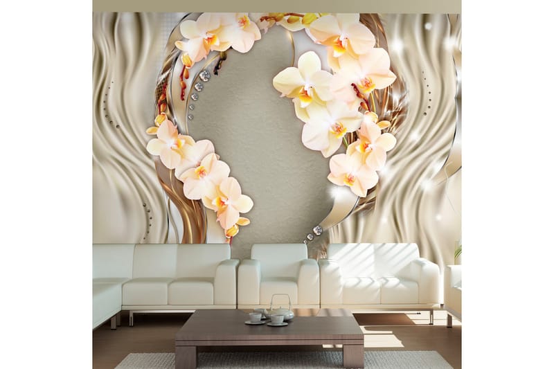 Fototapet Wreath Of Orchids 100x70 - Artgeist sp. z o. o. - Fototapet