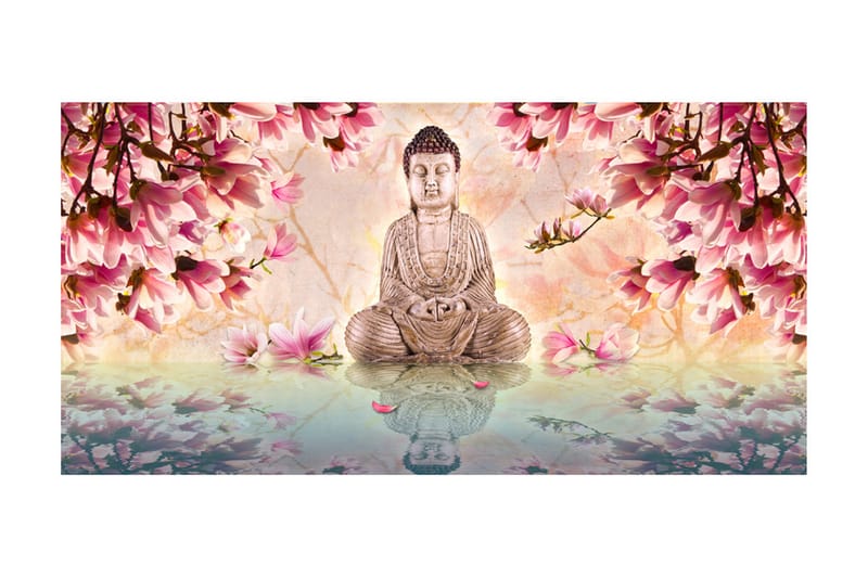 Fototapet XXL Buddha And Magnolia 550x270 - Artgeist sp. z o. o. - Inredning - Väggdekor - Tapet & tapettillbehör - Fototapet