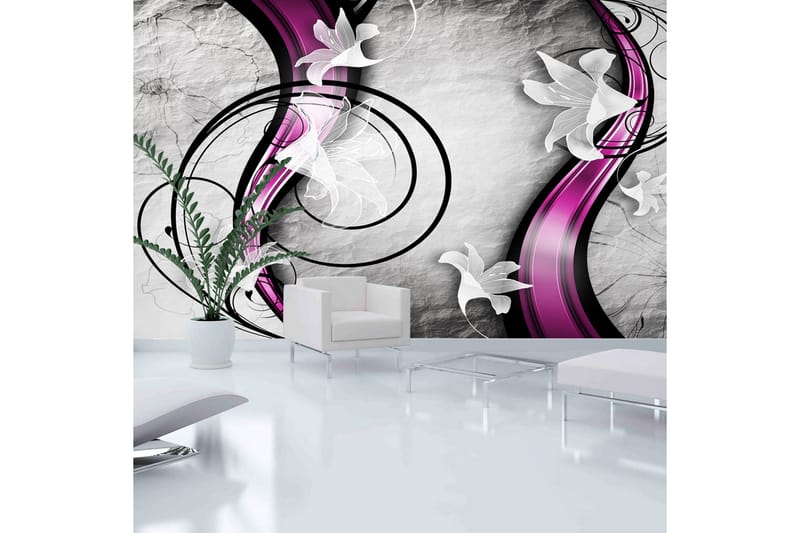 Fototapet XXL Flowery Ribbon 500x280 - Artgeist sp. z o. o. - Inredning - Väggdekor - Tapet & tapettillbehör - Fototapet