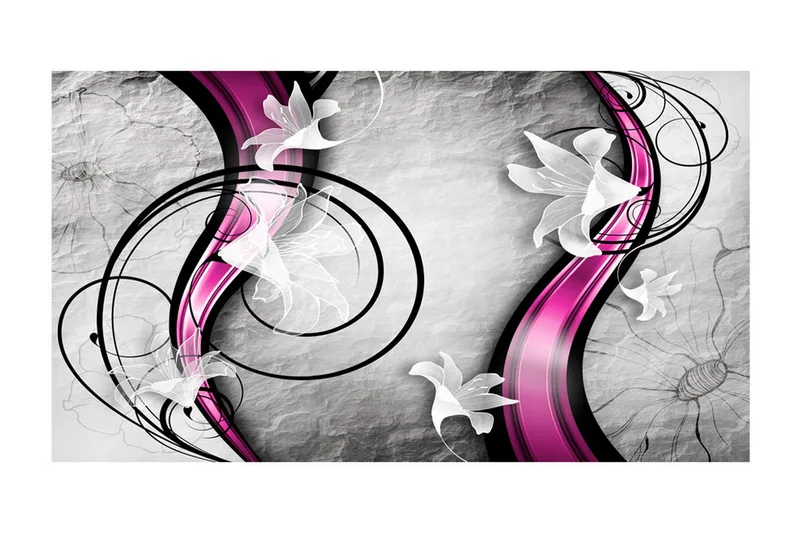 Fototapet XXL Flowery Ribbon 500x280 - Artgeist sp. z o. o. - Inredning - Väggdekor - Tapet & tapettillbehör - Fototapet