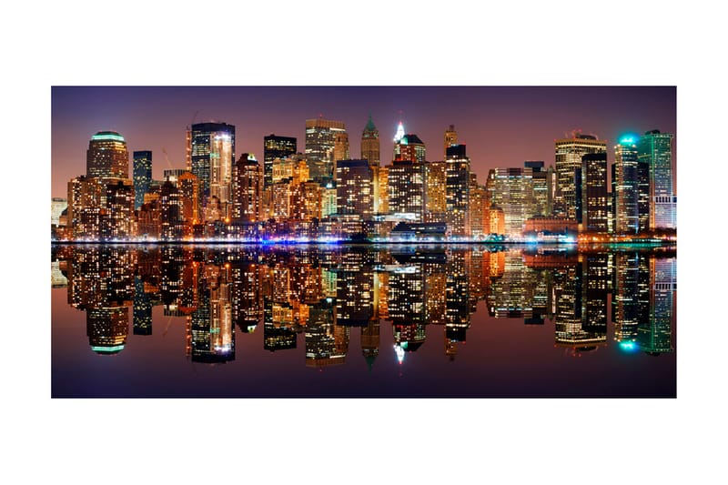 Fototapet XXL Gold Reflections NYC 550x270 - Artgeist sp. z o. o. - Fototapet