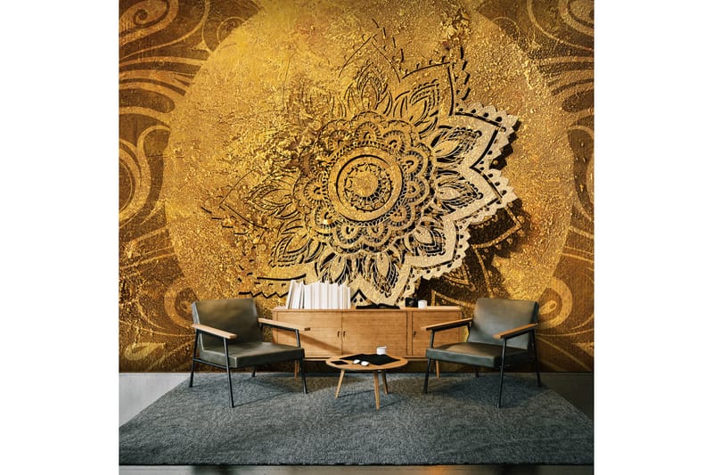 Fototapet XXL Golden Illumination II 500x280 - Artgeist sp. z o. o. - Inredning - Väggdekor - Tapet & tapettillbehör - Fototapet