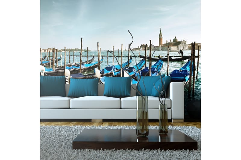 Fototapet XXL Gondoler På Canal Grande Venedig 550x270 - Artgeist sp. z o. o. - Inredning - Väggdekor - Tapet & tapettillbehör - Fototapet