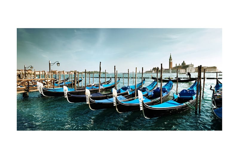Fototapet XXL Gondoler På Canal Grande Venedig 550x270 - Artgeist sp. z o. o. - Inredning - Väggdekor - Tapet & tapettillbehör - Fototapet