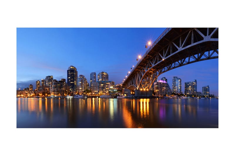 Fototapet XXL Granville Bridge Vancouver Canada 550x270 - Artgeist sp. z o. o. - Inredning - Väggdekor - Tapet & tapettillbehör - Fototapet