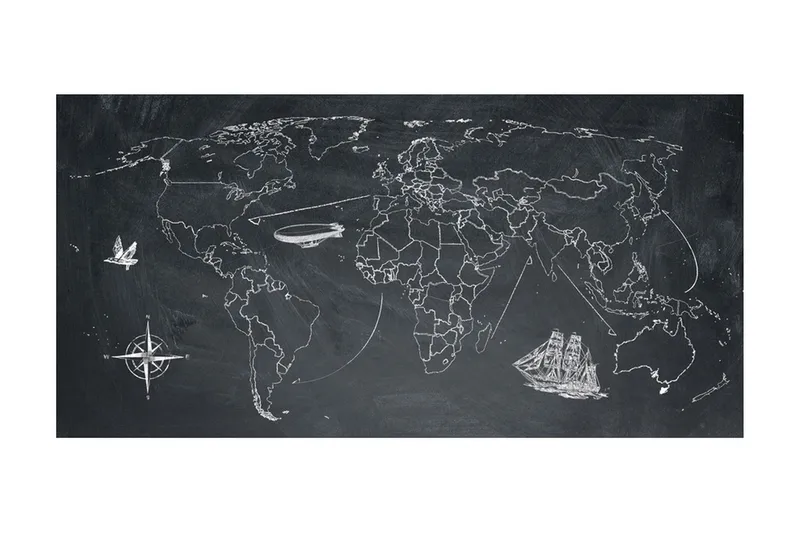 Fototapet XXL Liten Resa Stor Resor 550x270 - Artgeist sp. z o. o. - Inredning - Väggdekor - Tapet & tapettillbehör - Fototapet