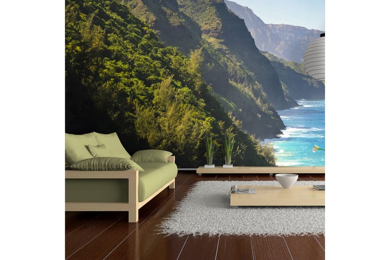 Fototapet XXL Na Pali Coast Kauai Hawaii 550x270 - Artgeist sp. z o. o. - Inredning - Väggdekor - Tapet & tapettillbehör - Fototapet