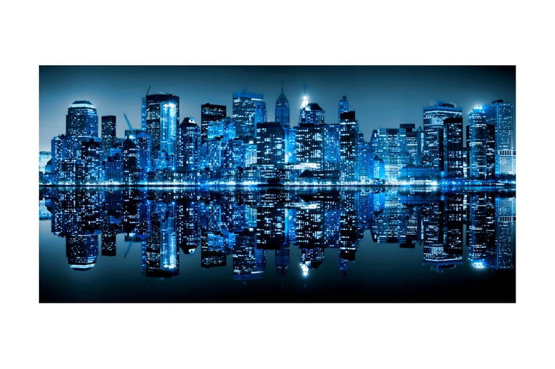 Fototapet XXL Ocean Av Ljus NYC 550x270 - Artgeist sp. z o. o. - Inredning - Väggdekor - Tapet & tapettillbehör - Fototapet