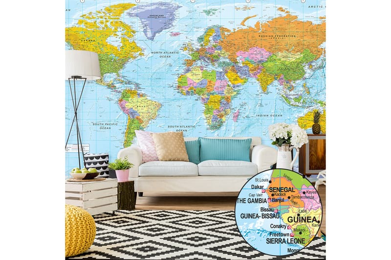 Fototapet XXL Orbis Terrarum II 500x280 - Artgeist sp. z o. o. - Inredning - Väggdekor - Tapet & tapettillbehör - Fototapet