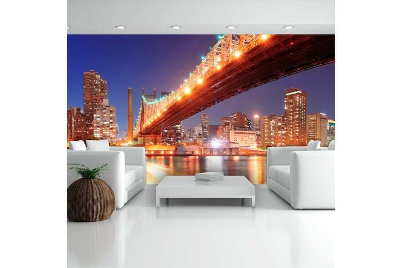 Fototapet XXL Queensborough Bridge New York 550x270 - Artgeist sp. z o. o. - Inredning - Väggdekor - Tapet & tapettillbehör - Fototapet